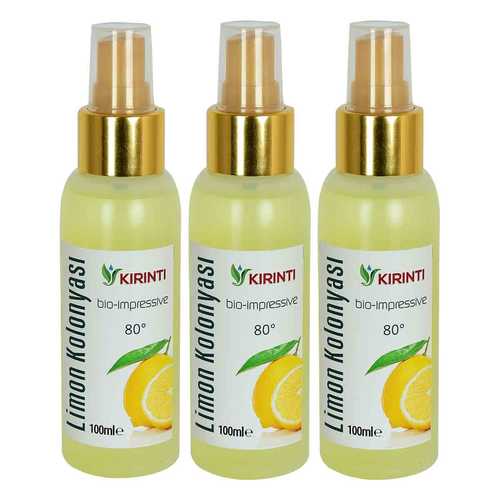 Kırıntı Limon Kolonyası 80° Sprey 3 X 100 ML