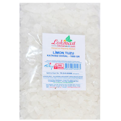 LokmanAVM Limon Tuzu Granül Çakıl 1000 Gr Paket