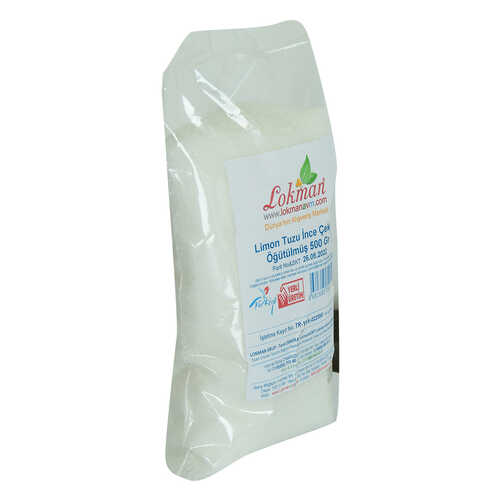 LokmanAVM Limon Tuzu İnce Çekim Öğütülmüş 500 Gr Paket