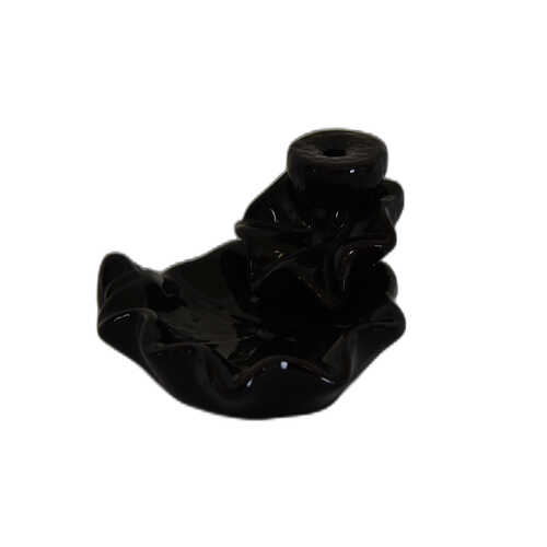 LokmanAVM Geri Akış Buhurdanlık Tütsülük Seramik Şelale Siyah Backflow C0919