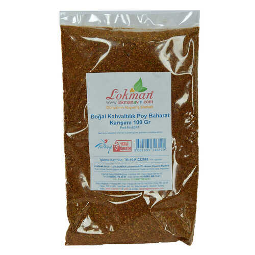 LokmanAVM Kahvaltılık Poy Baharat Karışımı 100 Gr Paket