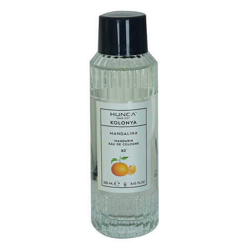 Hunca Mandalina Kolonyası 80 Derece Cam Şişe 250 ML - Eau De Cologne