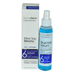 Mavi Saç Serumu Saç Güçlendirici Serum (Biotin Panthenol Vitamin E-Keratin) 125 ML - Thumbnail