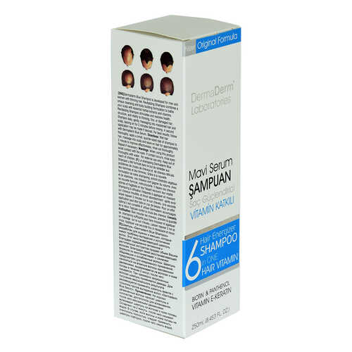 DermaDerm Mavi Serum Şampuanı Saç Güçlendirici (Biotin Panthenol Vitamin E-Keratin) 250 ML