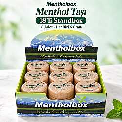 Menthol Taşı 6 Gram X 18 Adetli Standbox - Spa ve Masaj Mentolü