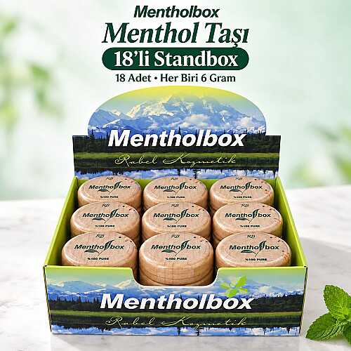Menthol Taşı 6 Gram X 18 Adetli Standbox - Spa ve Masaj Mentolü - 1
