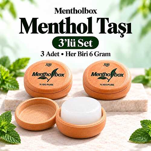 Menthol Taşı 6 Gram X 3 Adet - Spa ve Masaj Mentolü