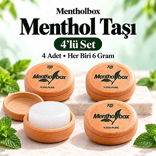 Menthol Taşı 6 Gram X 4 Adet - Spa ve Masaj Mentolü