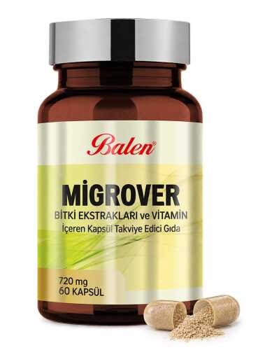 Migrover Bitki Ekstraktları Ve Vitamin İçeren 60 Kapsül - 1