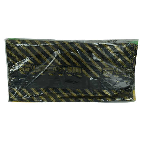 Naksan ArmaNorm Takviyeli Çanta Poşet Siyah Çizgili Desen 42X32 50 Adet No:3