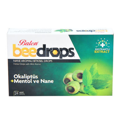 Balen Nane Aromalı Bitkisel Drops 24Adet