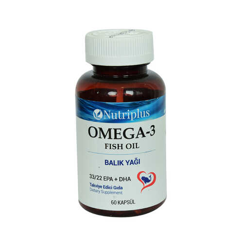 Farmasi Nutriplus Omega - 3 Balık Yağı 33/22 EPA + DHA 60 Kapsül