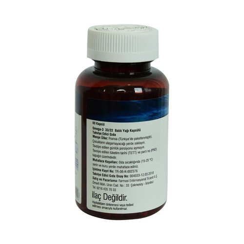 Farmasi Nutriplus Omega - 3 Balık Yağı 33/22 EPA + DHA 60 Kapsül