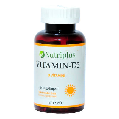 Farmasi Nutriplus Vitamin D3 60 Kapsül