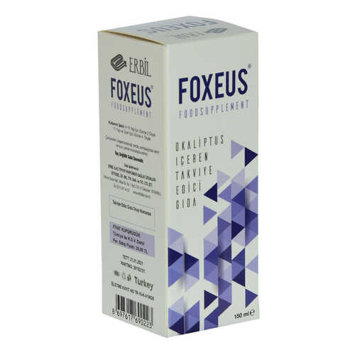 Foxeus Okaliptus İçeren Bitkisel Takviye Edici Gıda 150 ML