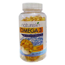 Omega 3 Balık Yağı İçeren Gıda 200 Kapsül - Thumbnail