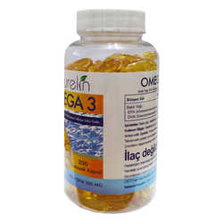 Omega 3 Balık Yağı İçeren Gıda 200 Kapsül - Thumbnail