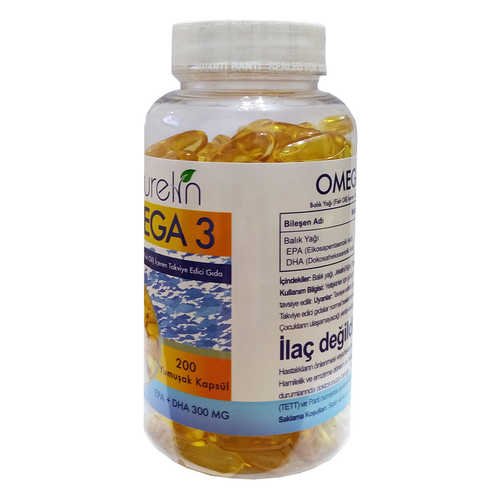 Naturelin Omega 3 Balık Yağı İçeren Gıda 200 Kapsül