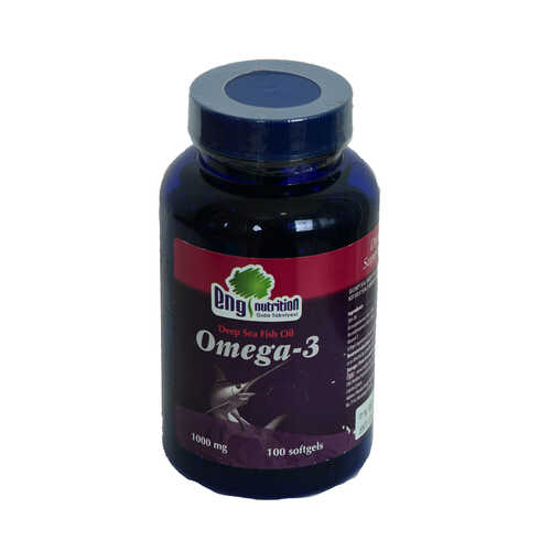 Eng Nutrition Omega 3 Derin Deniz Balık Yağı 1000 Mg 100 SoftJel Kapsül