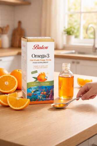 Omega-3 Portakal Aromalı Balık Yağı 100 ML (1)