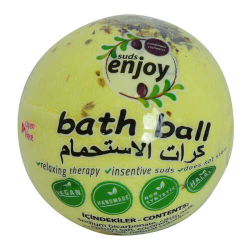 Enjoy Papatyalı El Yapımı Banyo Küvet Topu Sabunu Sarı 90-120 Gr