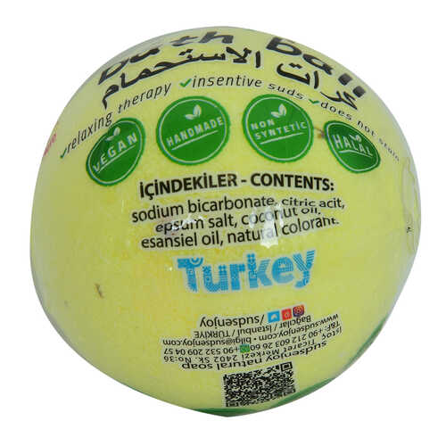 Enjoy Papatyalı El Yapımı Banyo Küvet Topu Sabunu Sarı 90-120 Gr