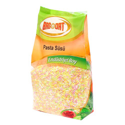 Bağdat Baharat - Pasta Süsü Granül Şekeri Karışık Renk 1000 Gr Paket Görseli