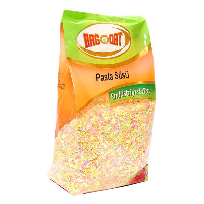 Bağdat Baharat Pasta Süsü Granül Şekeri Karışık Renk 1000 Gr Paket