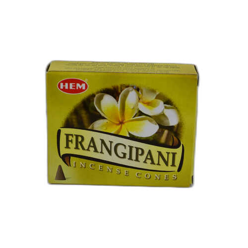 Hem Tütsü Plumeria Çiçeği Kokulu 10 Konik Tütsü - Frangipani Incense Cones