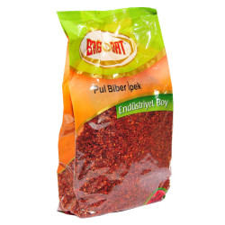 Bağdat Baharat - Pul Biber Normal Acılı Saf İpek Yaprak Biber 1000 Gr Paket (1)