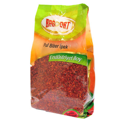 Bağdat Baharat Pul Biber Normal Acılı Saf İpek Yaprak Biber 1000 Gr Paket