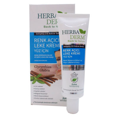 HerbaDerm Renk Açıcı Leke Kremi Yüz İçin 55ML