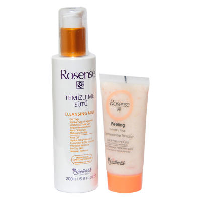 Rosense Yüz Temizleme Seti - Peeling & Temizleme Sütü