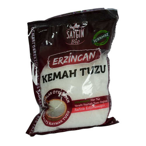 Saygın Yemeklik Erzincan Kemah Yeraltı Kaynak Tuzu Kalın Öğütülmüş Beyaz 500 Gr Paket