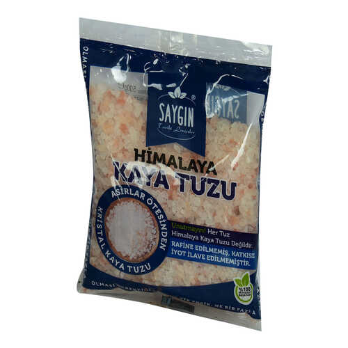 Saygın Yemeklik Himalaya Kristal Çakıl Kaya Tuzu Pembe 500 Gr Paket