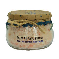 Yemeklik Himalaya Kristal Çakıl Kaya Tuzu Pembe Cam Kavanoz 500 Gr - Thumbnail