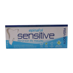 Diş Macunu Florürsüz Sensitive Aloe-Vera Özlü 90 Gr - Thumbnail