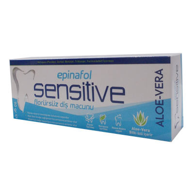 Epinafol Diş Macunu Florürsüz Sensitive Aloe-Vera Özlü 90 Gr