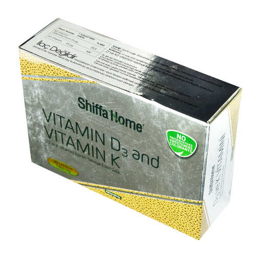 Aksuvital Shiffa Home D3 ve K Vitamini Yumuşak 1300 Mg x 30 Kapsül