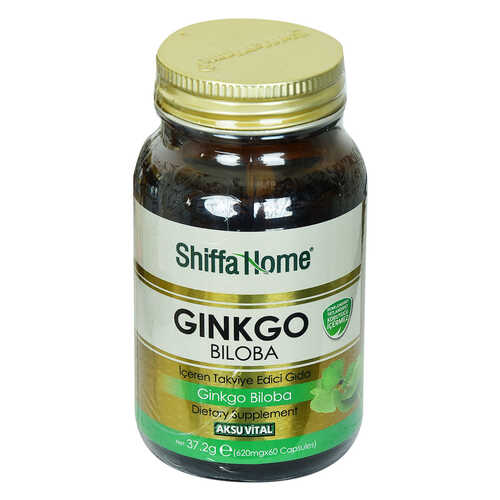 Aksuvital Shiffa Home Ginkgo Biloba Diyet Takviyesi 620 Mg x 60 Kapsül