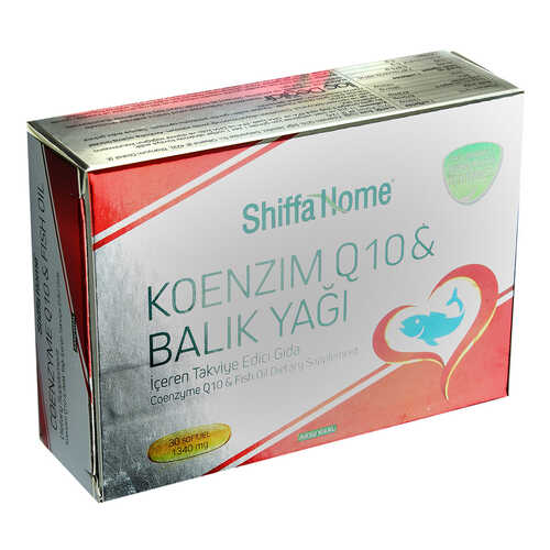 Aksuvital Shiffa Home Koenzim Q10 & Balık Yağı Yumuşak Jel 1340 Mg x 30 Kapsül