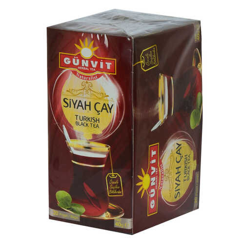 Günvit Siyah Çay 2 Gr X 20 Süzen Poşet 40 Gr