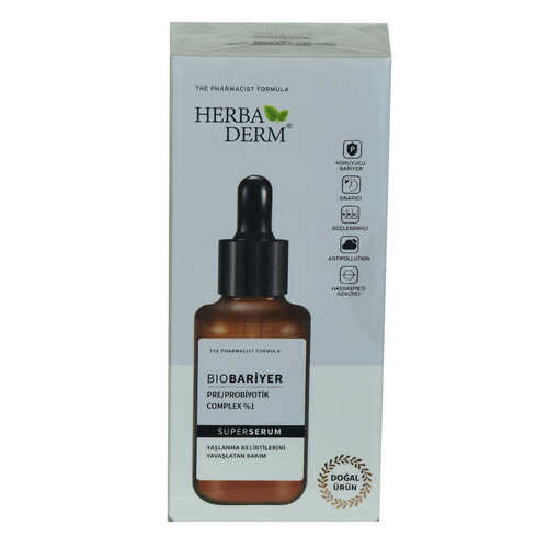 HerbaDerm Superserum Biobariyer Yaşlanma Karşıtı Doğal Yüz Serumu 30 ML