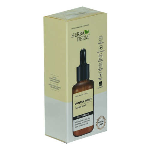 HerbaDerm Superserum Oleanolik Asit Gözenek Karşıtı Doğal Yüz Serumu 30 ML