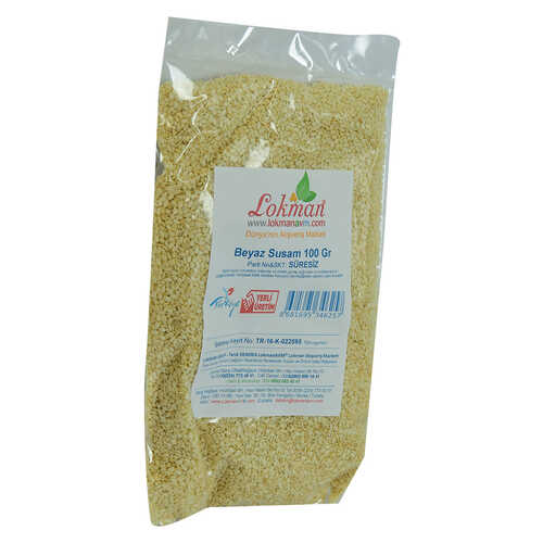 LokmanAVM Susam Beyaz 100 Gr Paket