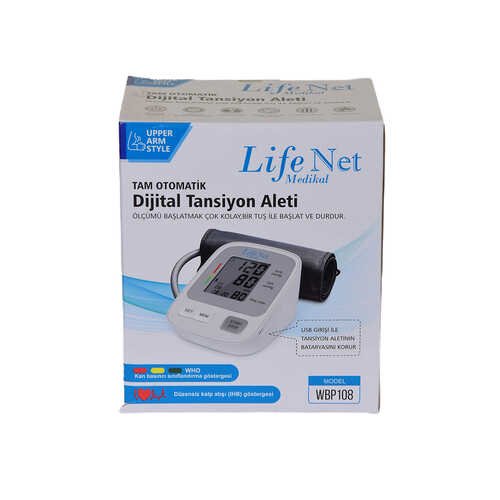 Life Net Medikal Tansiyon Aleti Tam Otomatik Dijital Kol Tipi WBP-108