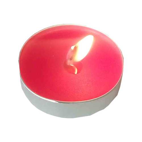 LokmanAVM Tea Lights Kırmızı Mum 5 li 1 Paket