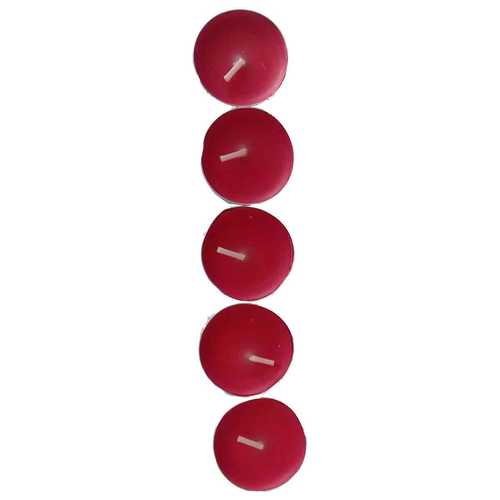 LokmanAVM Tea Lights Kırmızı Mum 5 li 1 Paket