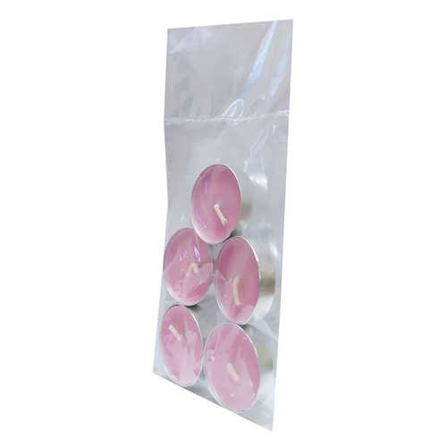 LokmanAVM Tea Lights Pembe Mum 5 li 1 Paket