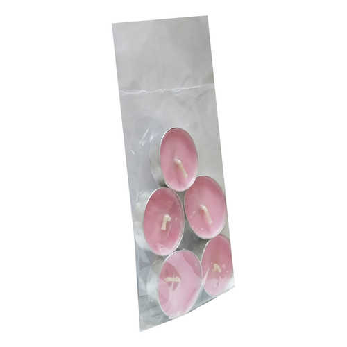 LokmanAVM Tea Lights Pembe Mum 5 li 1 Paket